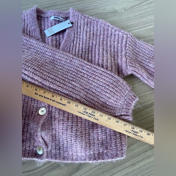 BB Dakota Lavender Button-Up Cardigan - Picture 5 of 8